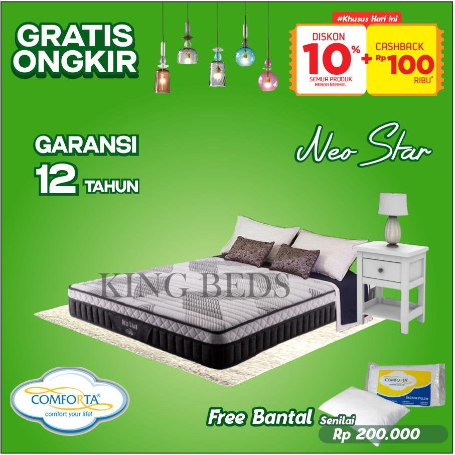 Comforta Spring Bed Neo Star ( Kasur ) 160 180 200 90 100 120 x 200 Feel medium