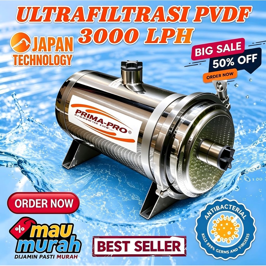 Filter Pvdf 3000 Lph Free Filter Ultrafiltrasi PVDF 3000 Lph