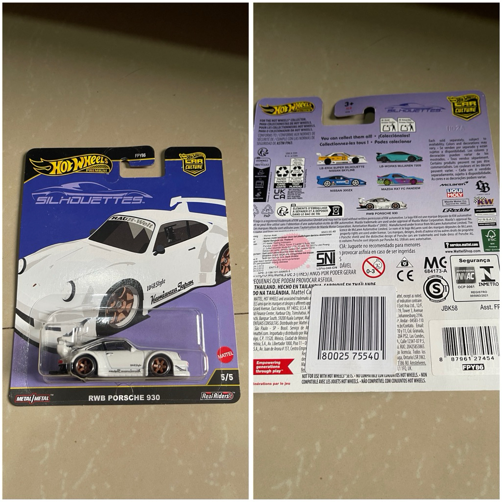 Hot Wheels Porche RWB putih