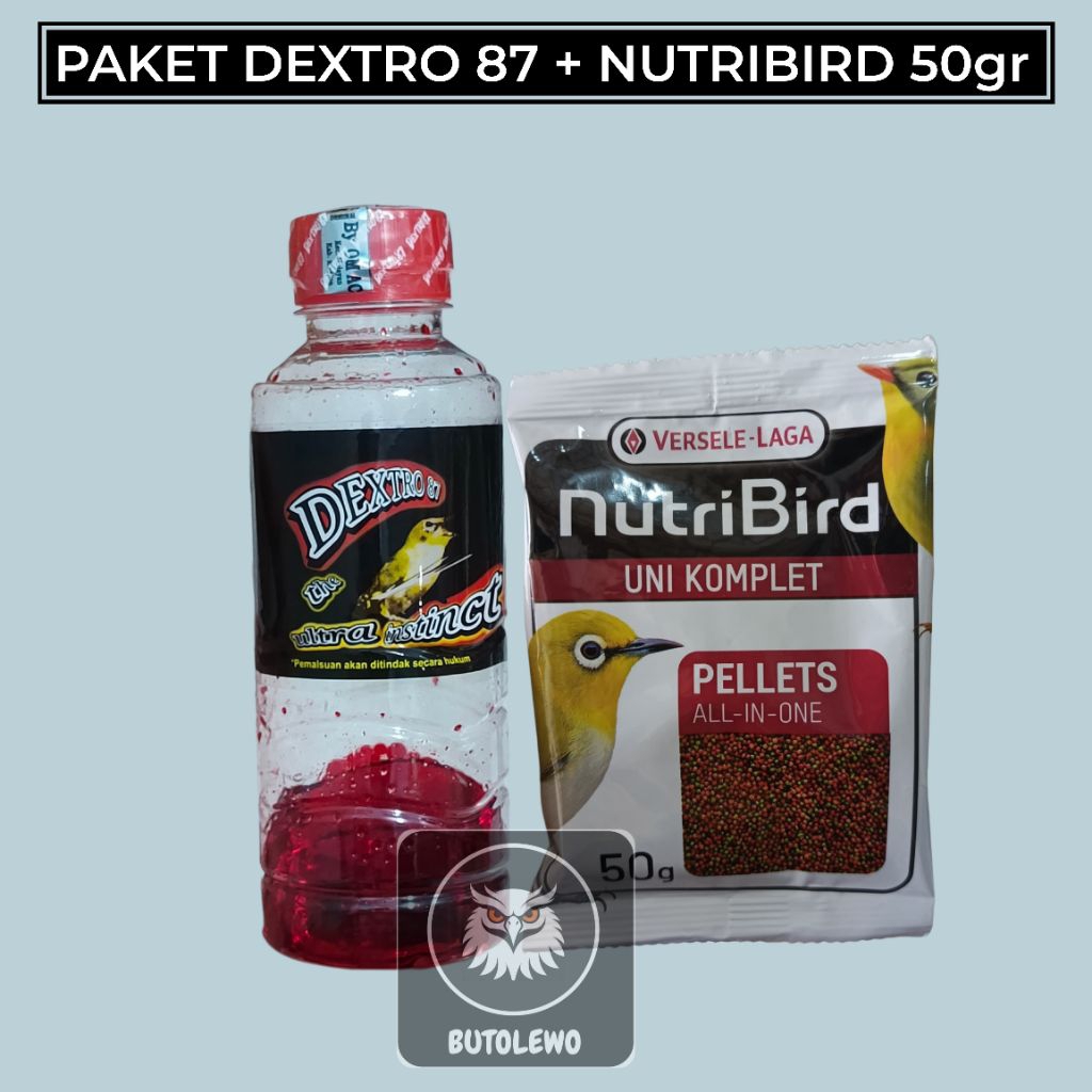 Paket Dextro 87 & Nutribird 50gr Original - Paket Doping Pleci