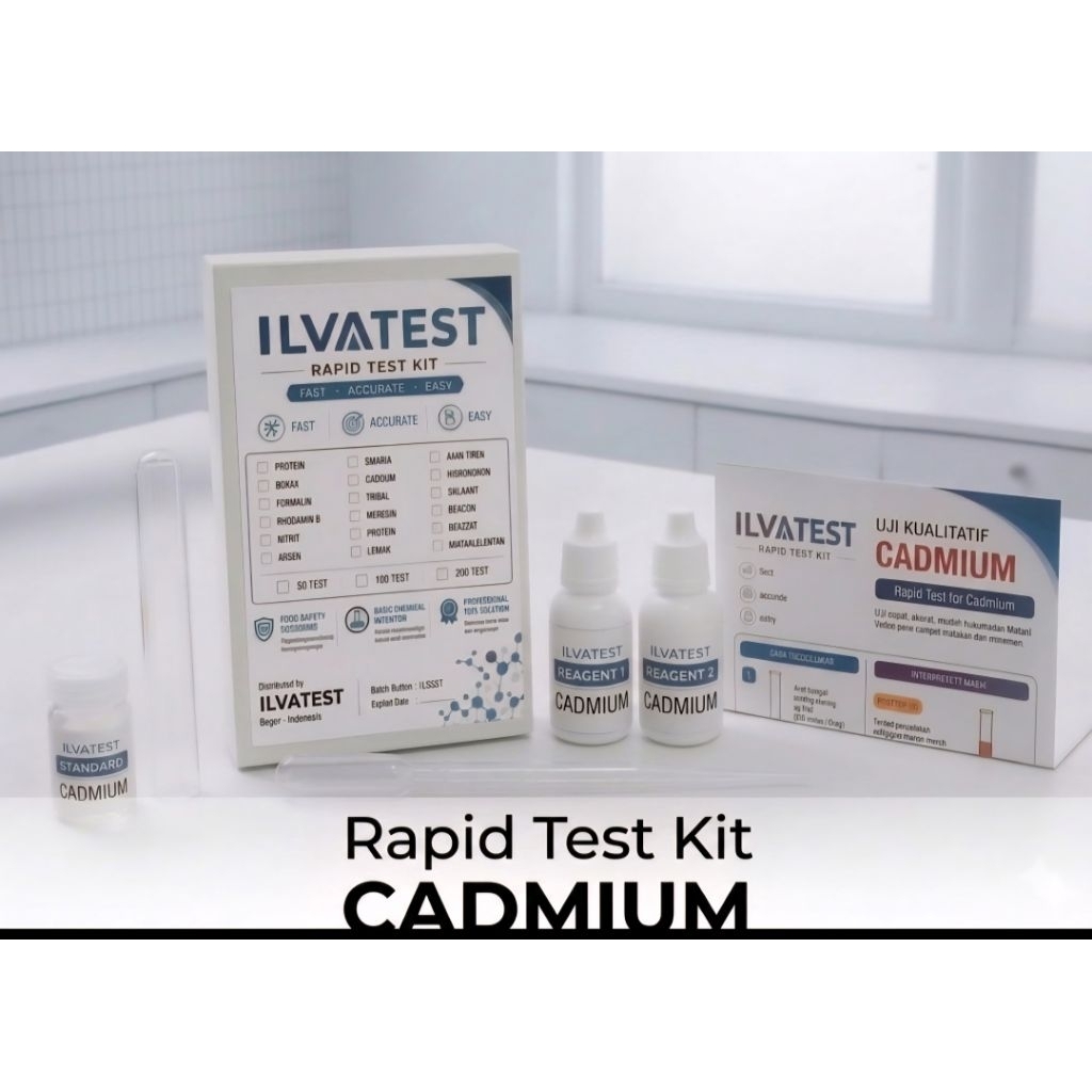 Rapid Test Kit Cadmium / Test kit uji Cadmium
