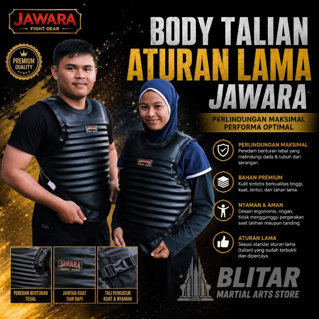 Body protector silat JAWARA REMAJA Pelindung badan/ tubuh silat