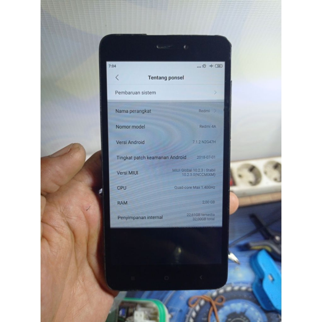 REDMI 4A MINUS LCD MESIN REDMI 4A