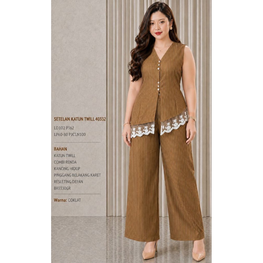 FC 40332 Setelan CP katun twill