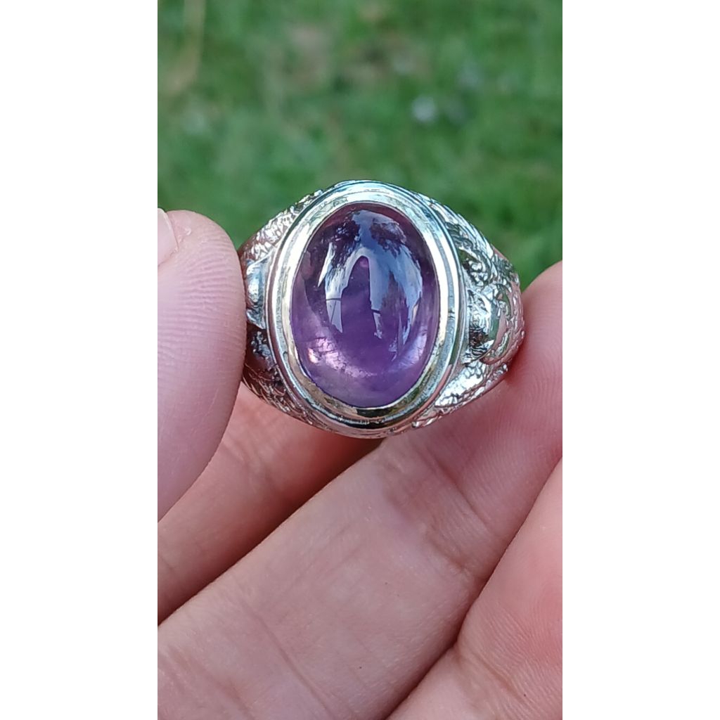 CINCIN AKIK KECUBUNG UNGU