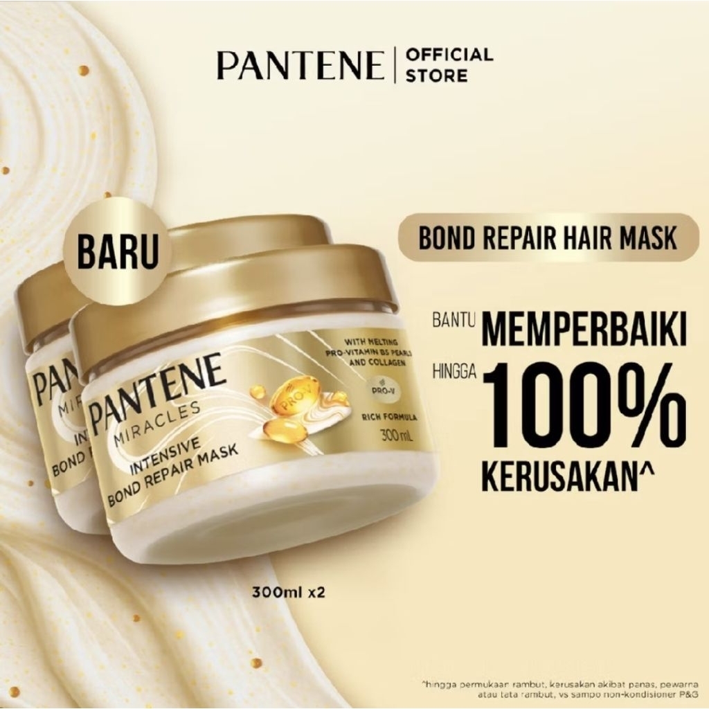 Pantene Hair Mask 300ML, Miracles Intensive bond repair hair mask 300ml