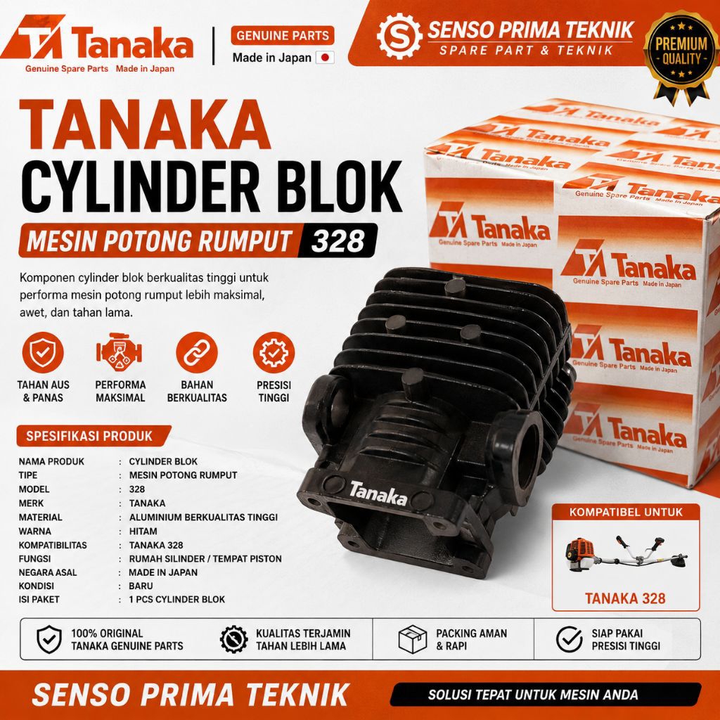 CYLINDER BLOK/SILINDER/BURING/BURENG MESIN POTONG RUMPUT BABAT RUMPUT STIHL 328 ORIGINAL
