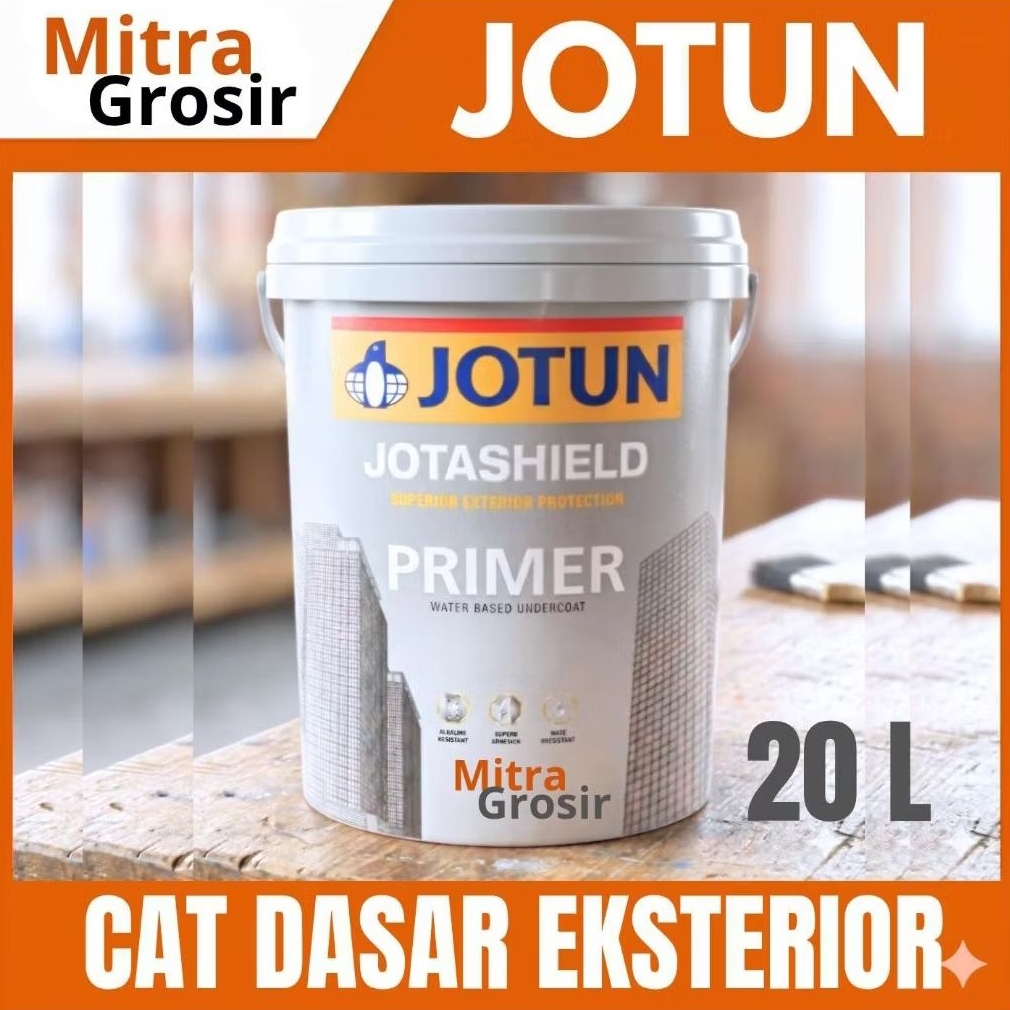 CAT DASAR JOTUN 20 LITER | JOTUN JOTASHIELD PRIMER 20 LITER EKSTERIOR | JOTUN WALL SEALER | KEMASAN 
