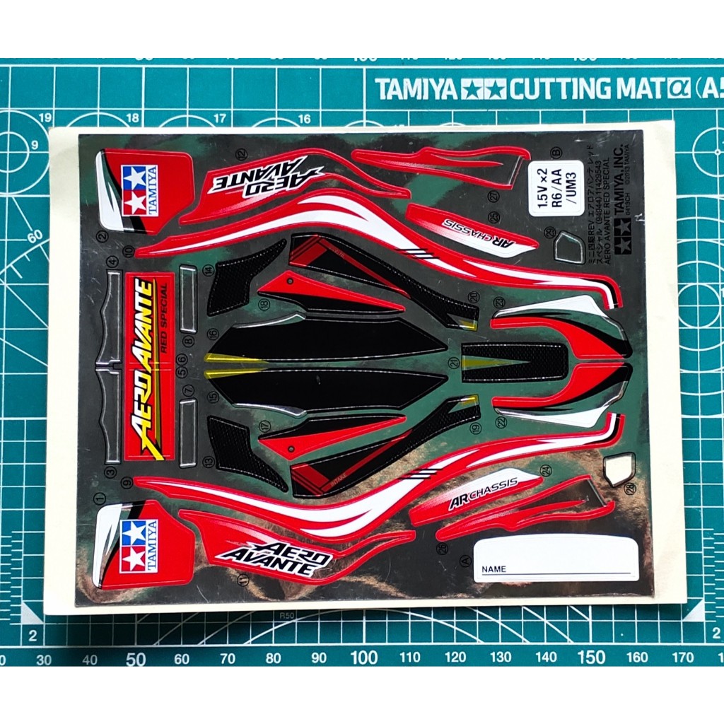 Tamiya 94944 Decal Sticker Aero Avante Red Special