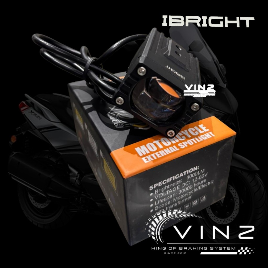 Lampu Tembak IBRIGHT L10 // Lampu Tembak Motor Mobil IBRIGHT L10 Original By IBRIGHT