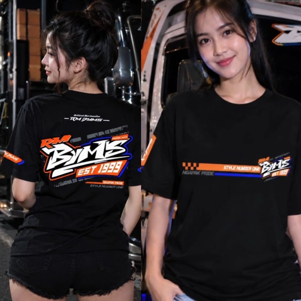 Kaos V3 Truk RM Banyumas Baju T-shirt Sopir Truk RM Byms Banyumas Cotton Combed 24s Premium