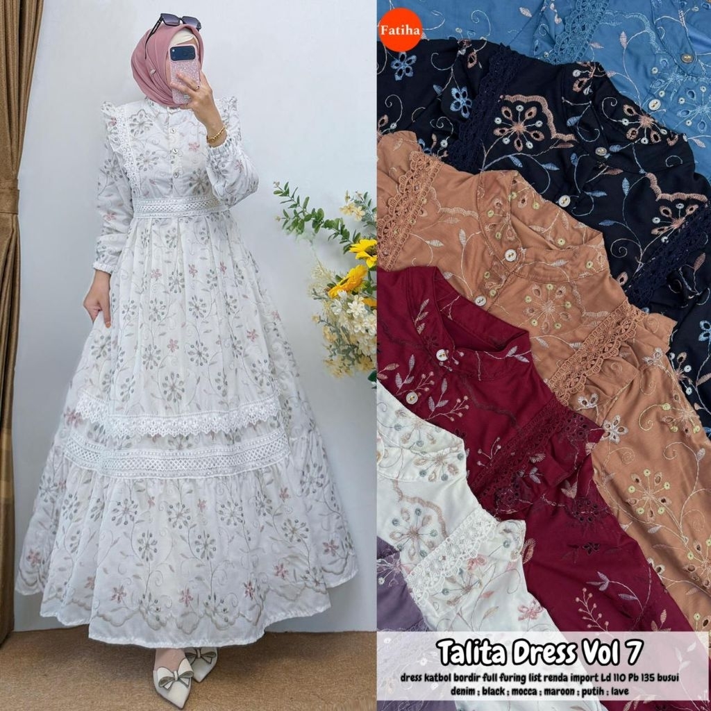 bordira gamis brokat premium by fatiha gamis lebaran terbaru dress kondangan dress simple elegan dre