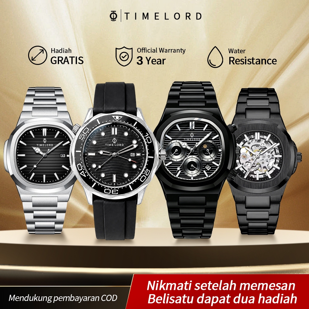 Jam Tangan Pria Original 100% Timelord 1190 / 2066 / 2090/ Jam Tangan Skmei Pria COD Jam Skmei Tanga