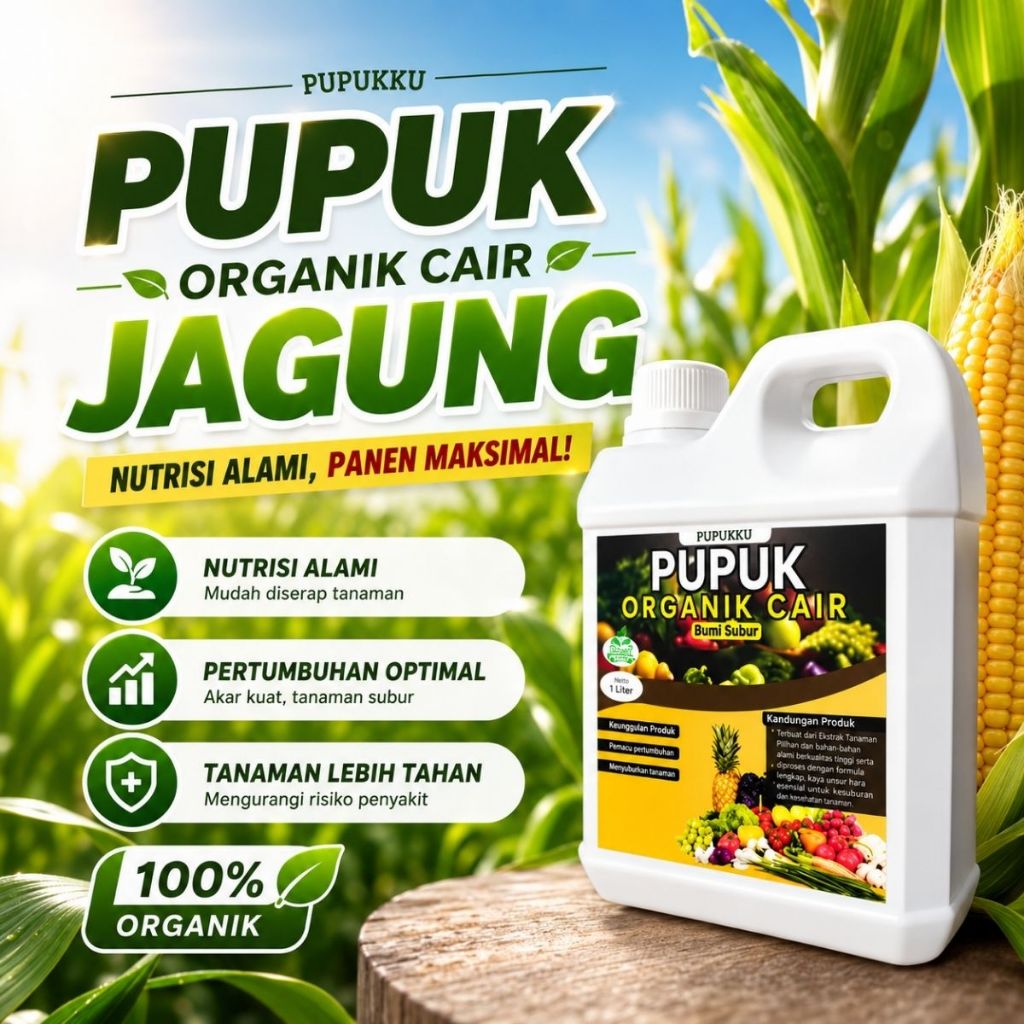 Pupuk Jagung Masa Pertumbuhan / Pupuk Jagung Pembesar Buah / Pupuk Pembesar Jagung / Pupuk Booster J