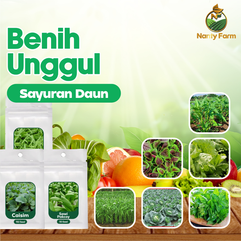 Aneka Benih Sayuran Biji Bibit Sayur Lengkap - Benih Sayur Bibit Sayuran