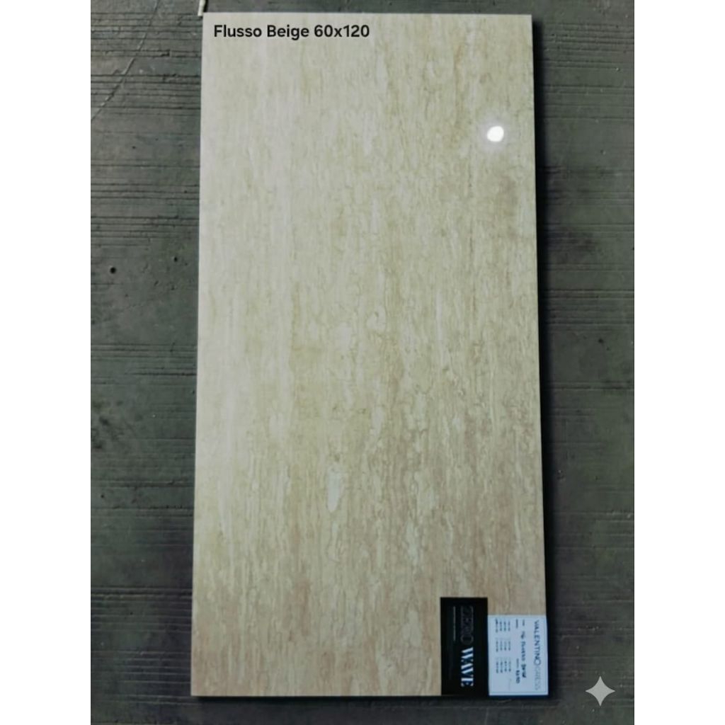 Granit Valentino gress 60x120 cm Flusso beige Glossy