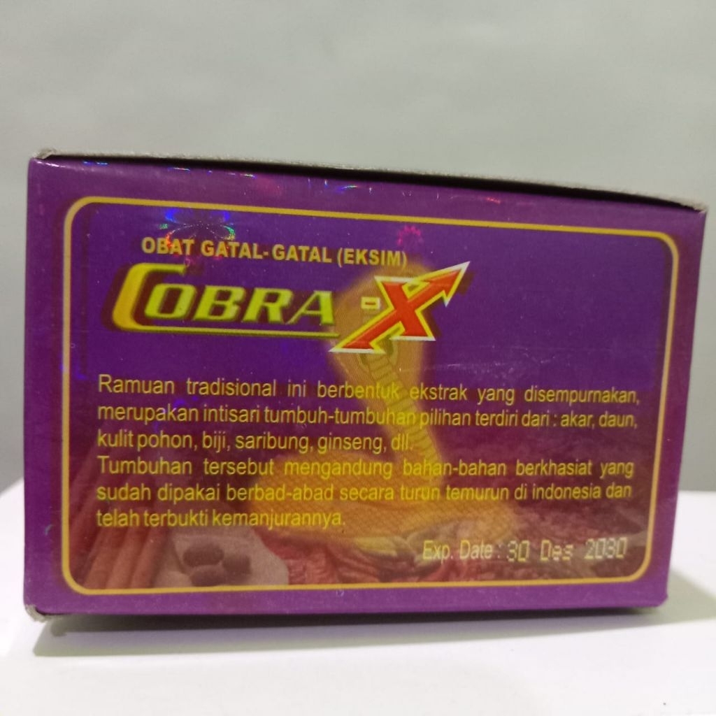 cobra x, jamu untuk gatal gatal dan eksim
