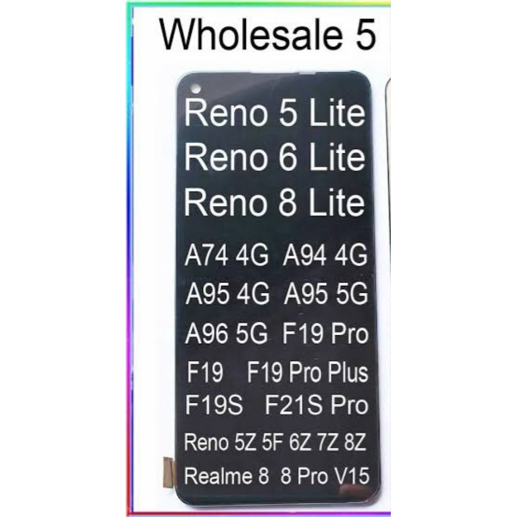 LCd copotan Amoled oppo reno 5 lite, reno 6 lite, reno 8 lite, reno 5Z 5f 6G, A74 4G, A94 4G, A95 4G