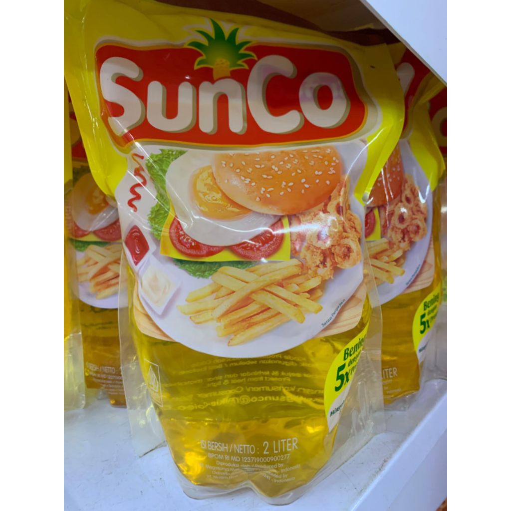 (PROMO) Minyak Goreng SUNCO 2 REFIL 2 Liter 1 Dus Isi 6 Pcs