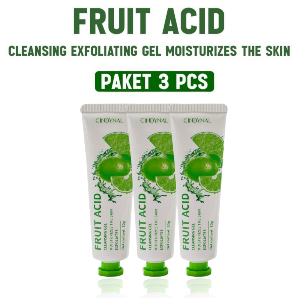 YZKMSKIN - PAKET 3 PCS CINDYNAL Facial Peeling Expoliating Gel 30ml