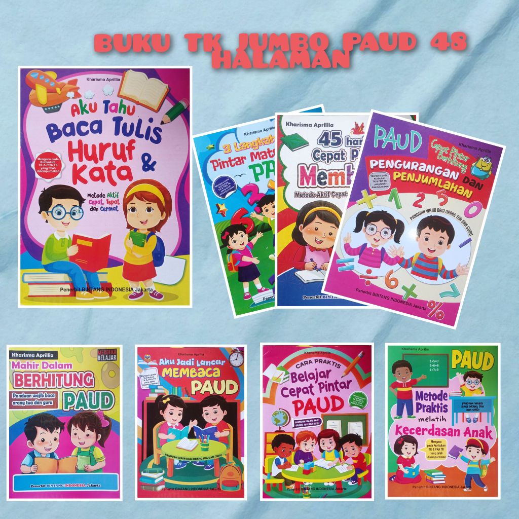 Buku paud dan tk  Belajar membaca PAUD dan TK