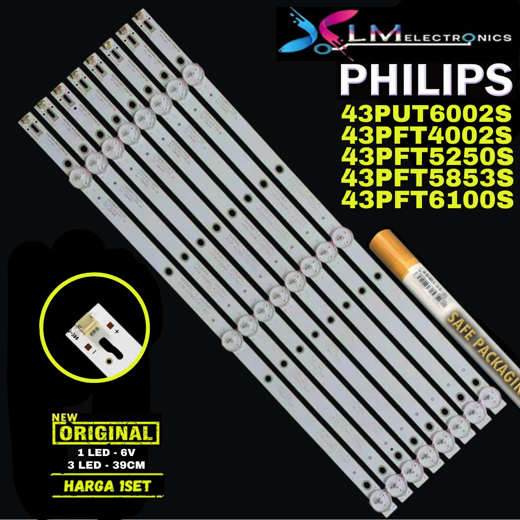 BACKLIGHT PHILIPS 43PUT6002S 43PFT4002S 43PFT5250S 43PFT5853S 43PFT6100S