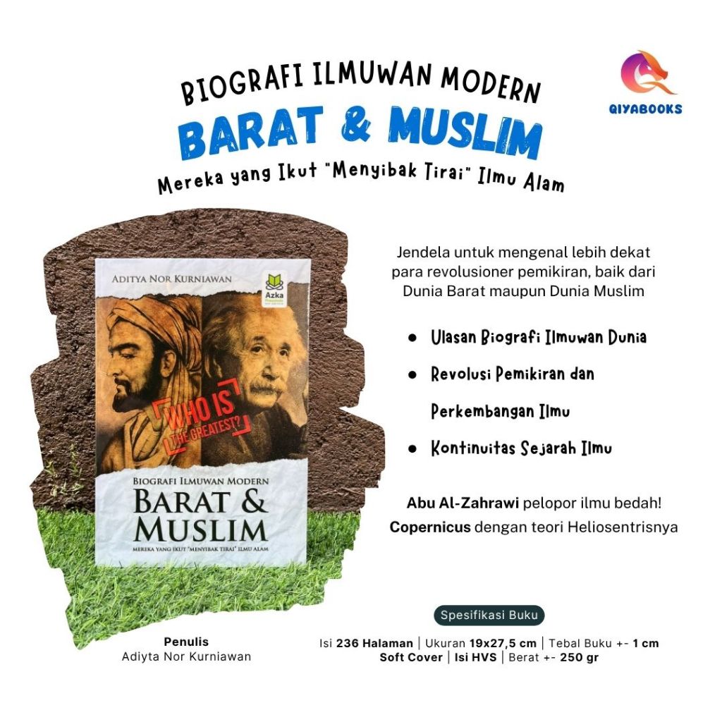 Buku Biografi Ilmuwan Dunia Barat & Muslim – Kisah Inspiratif Para Penemu dan Tokoh Sains Revolusion