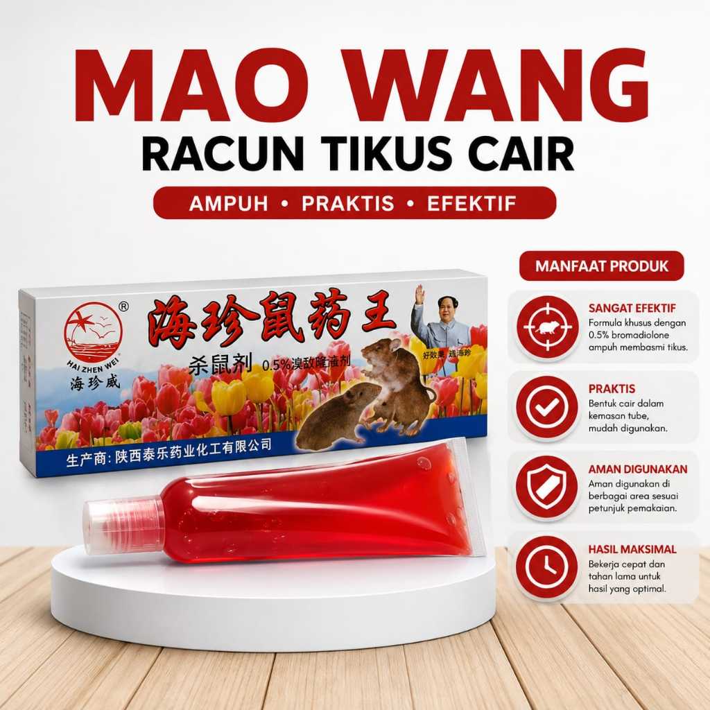MAO WANG Racun Tikus Cair Tetes Ampuh Obat Pembasmi Tikus Rumah Gudang Sawah Efektif Racun Tikus Cai