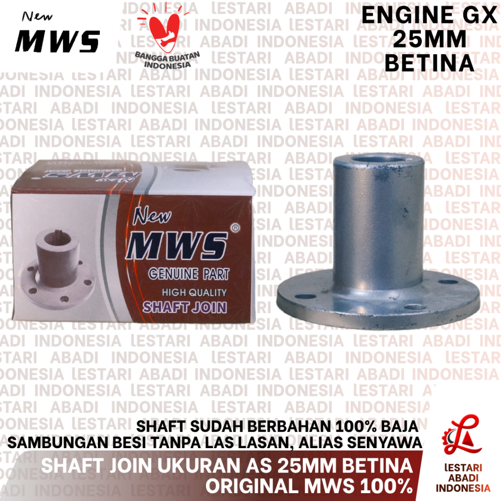 25MM SHAFT JOIN MWS ASLI BAJA DAN SENYAWA SAMBUNGAN KONEKTOR AS MESIN KE AS KAPAL JOIN PLENDES KOPLI