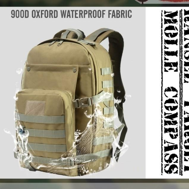 Tas Ransel Tactical Compass Import Silver Knight Original - Woodland