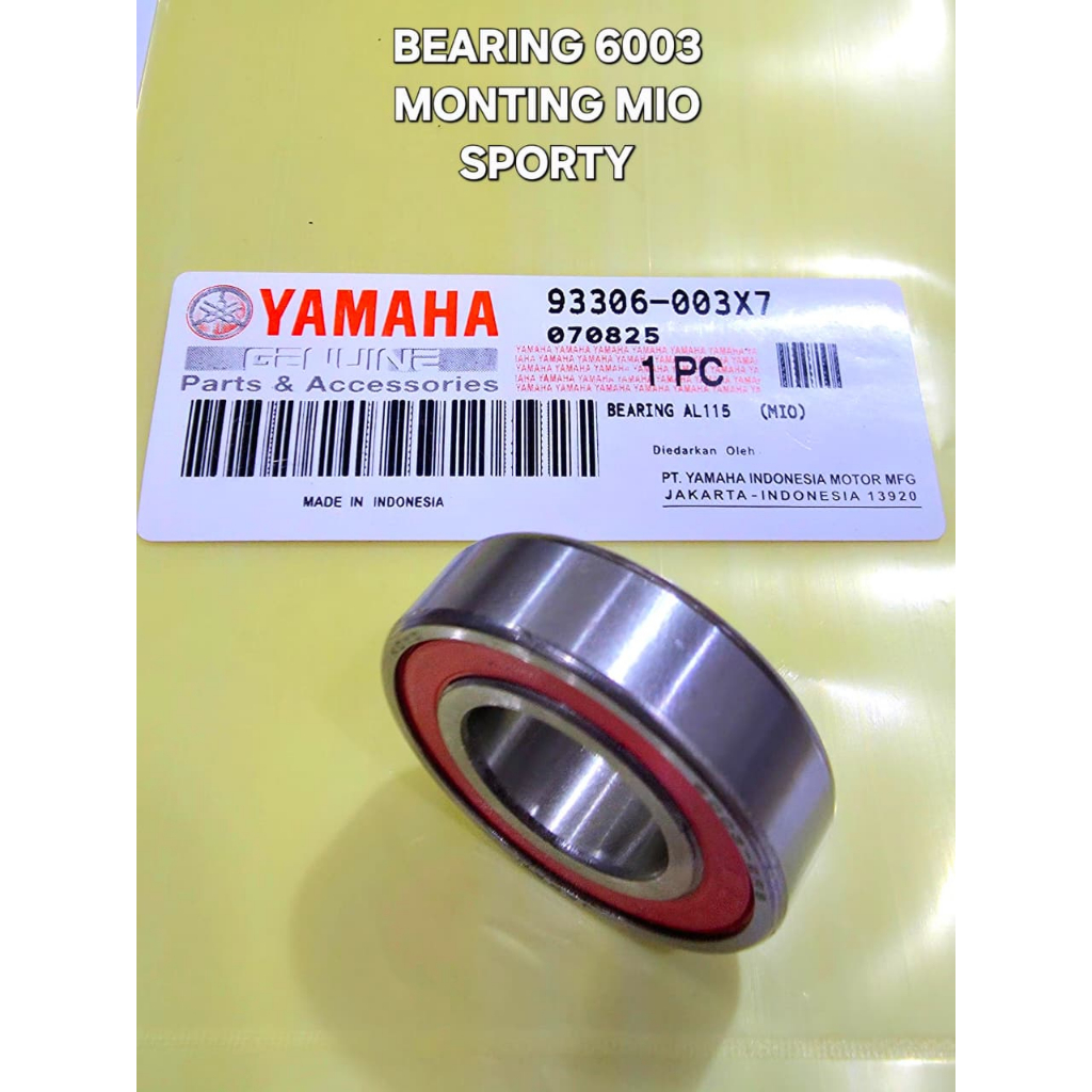 2PCS BEARING 6003 MOUNTING MIO SPORTY 93306-003X7