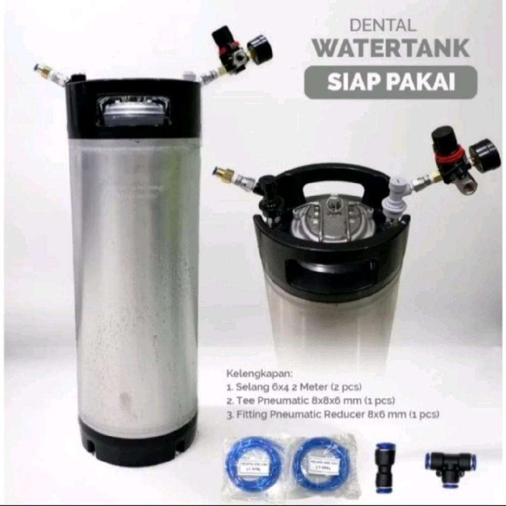 Water Tank Dental Lengkap Regulator set 19 liter Siap Pakai / Tabung Air Dental Unit
