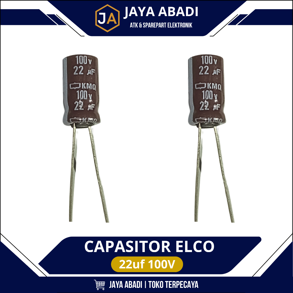Kapasitor Capacitor Eco 22uf 100v 22 uf 100V 22 mikro 100 volt