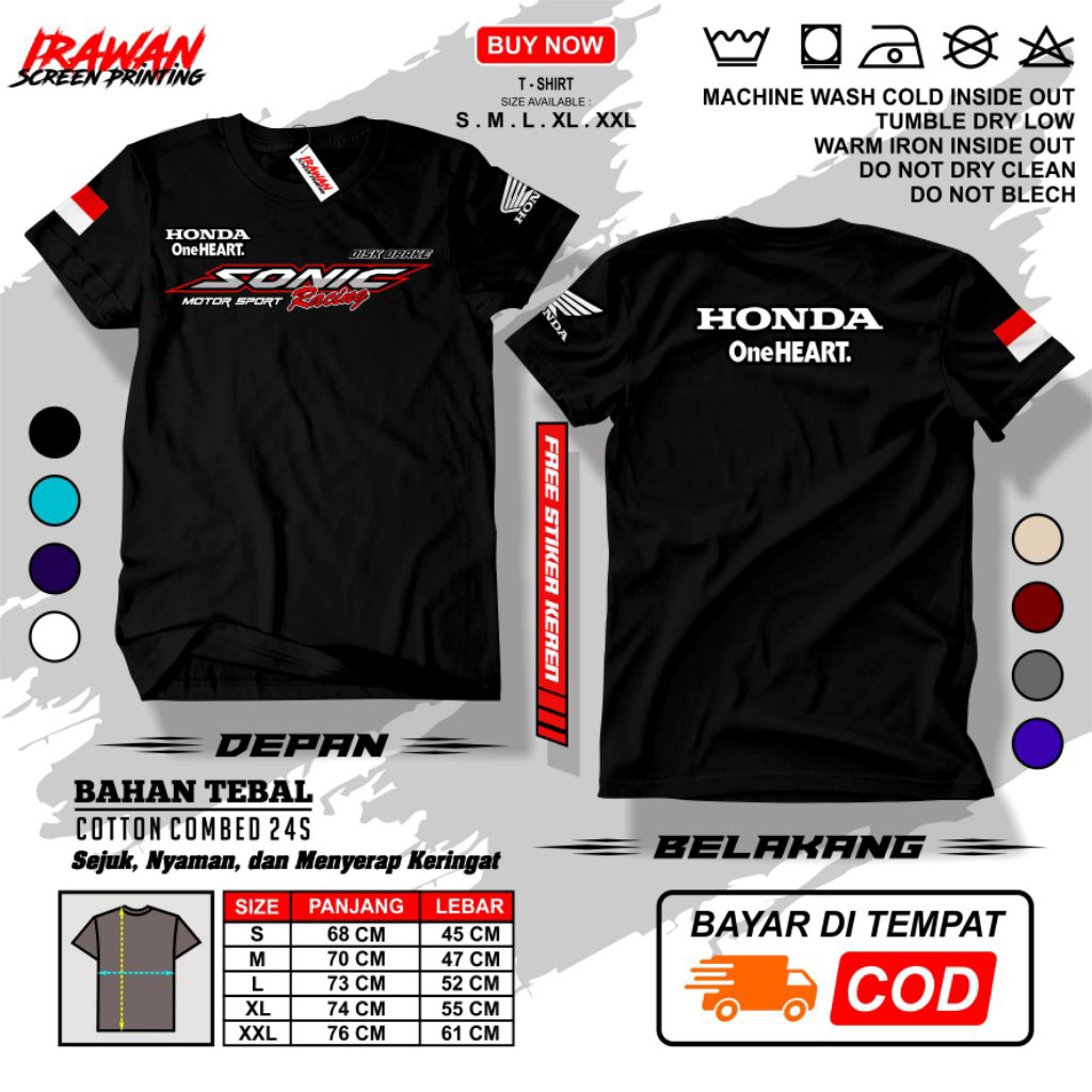 KAOS HONDA SONIC 150R RACING HND