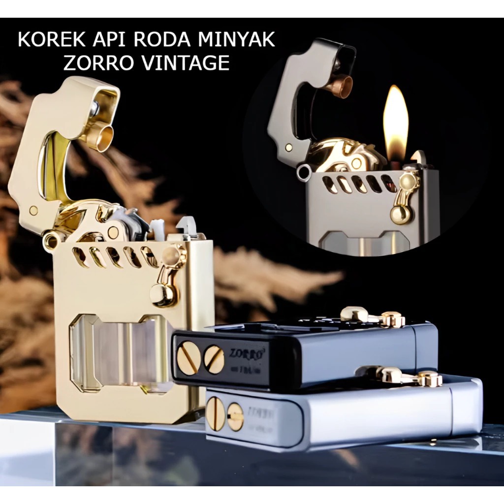 Korek Zorro Z786 Saibo Mech Transparan Metal