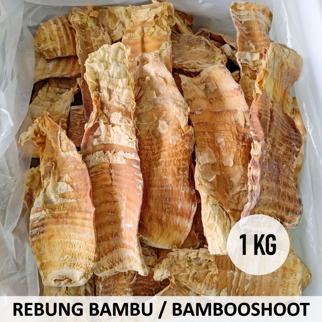 Rebung Bambu Muda Kering 1 kg /Meng Sun Dried Bambooshoot