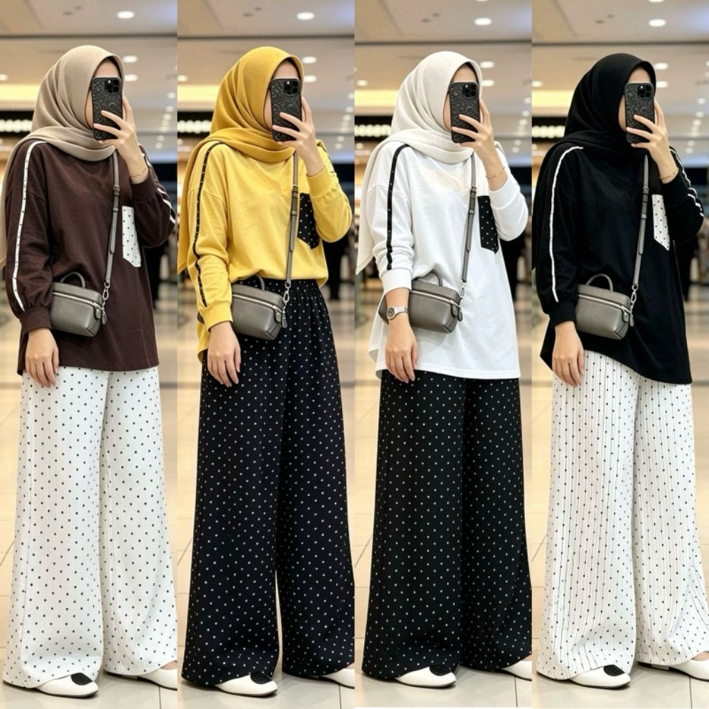 set kulot olive