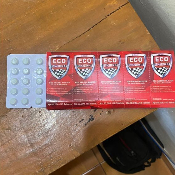 Penghemat Bensin Eco Racing Motor 1 Blister Isi 50