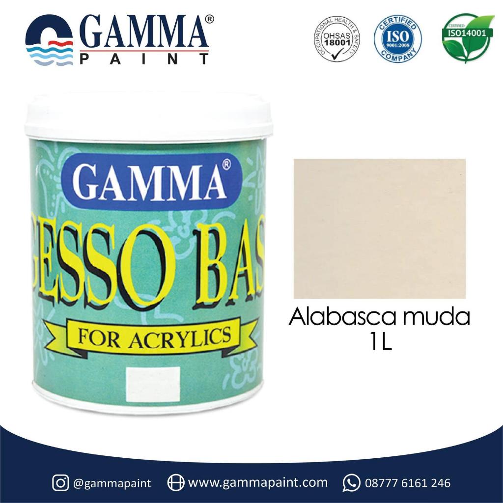 Gamma GESSO BASE - ALABASCA MUDA - Cat Tembok Semi Gloss 1L