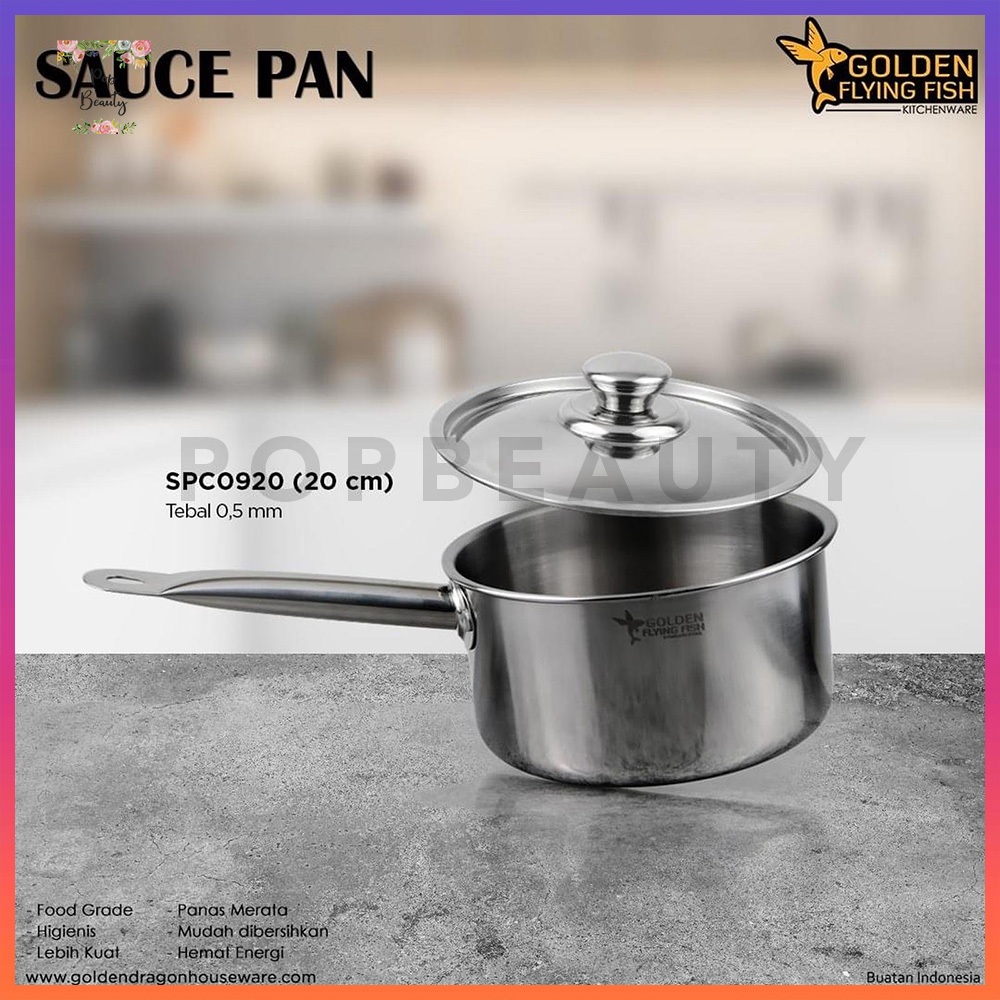 Panci Sauce Pan Golden Flying Fish - 20 cm