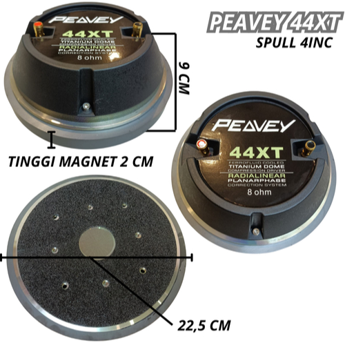 DRIVER TWEETER PEAVEY 44XT DRIVER SYSTEM BAUT 44,4 MM 8 OHM SYSTEM BAUT 44 XT PEAVEY