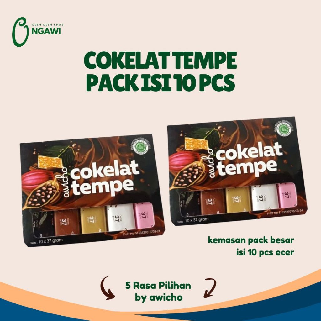 Langit_Rembulan Awicho Cokelat Tempe Ori, Original Ngawi, Camilan Ngawi, Oleh Oleh Khas Ngawi,