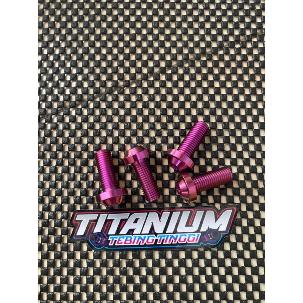 baut titanium drat 14x25 big head (M10X25) ORIGINAL TITANIUM