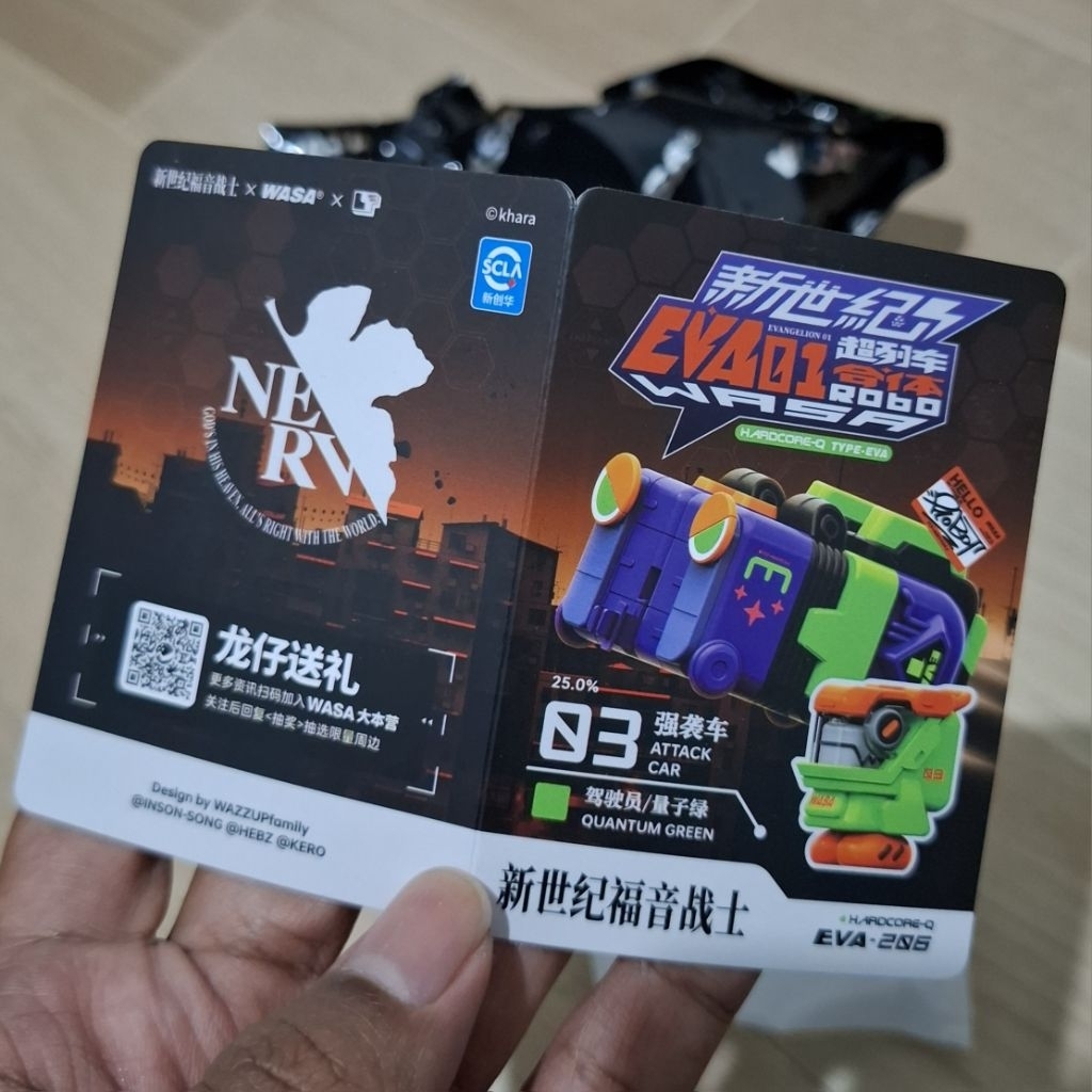 Blindbox (Hands Part) Evangelion x WASA Super Train Combined Robot EVA206 murah