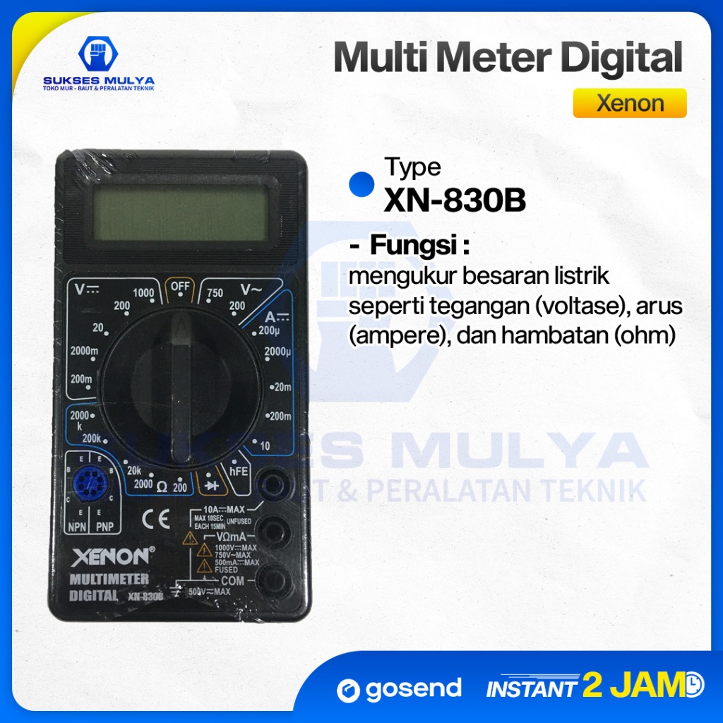 XENON Multimeter Digital - Avometer Multitester Avo Tester