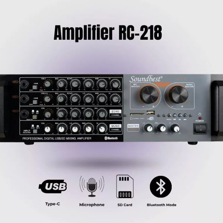 Amplifier Soundbest RC-218 BT Bluetooth