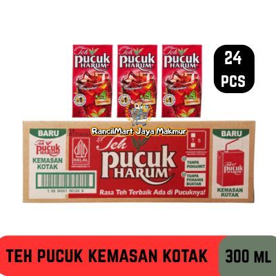 Teh Pucuk Kotak 300ML | Teh Pucuk Harum Kotak [ 1 Dus Isi 24 Pcs ] | Karton