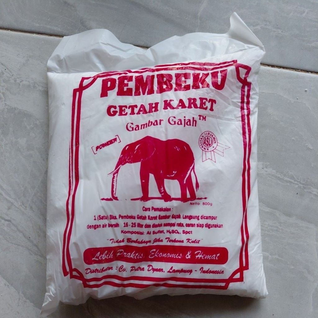 cuka pembeku getah karet cap gajah fre 1mangkok