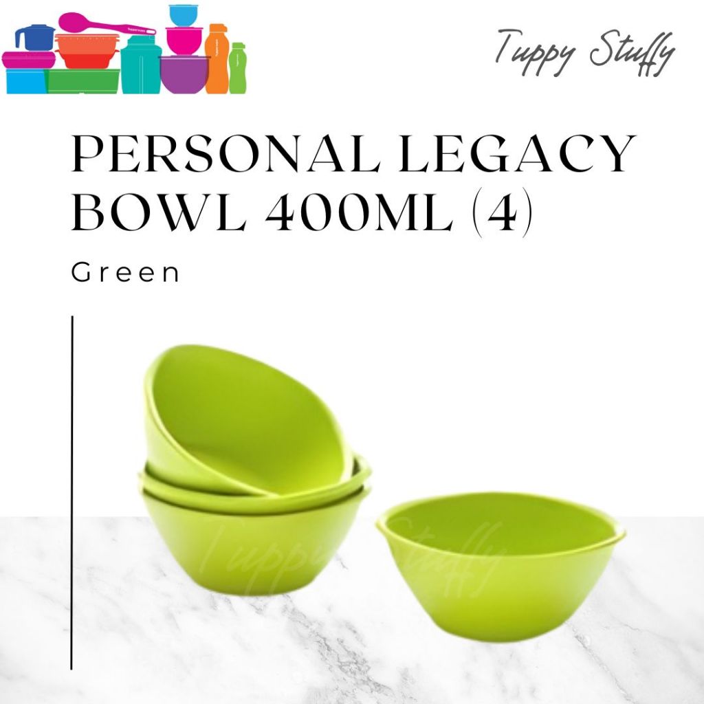 Personal Legacy Bowl 400ml | Mangkuk Sup Kolak Bakso Ori Tupperware Kapasitas 400ml