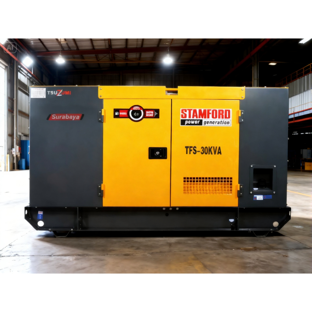 Genset 24.000 Watt Silent Diesel 30 KVA Tsuzumi Faw TFS 30 KVA Japan Technology